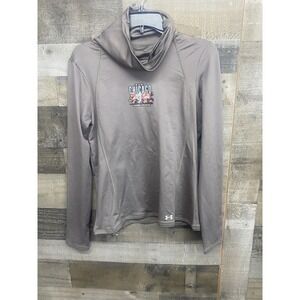 Under Armour Womens Run Chicago Fitted‎ Long Sleeve Pullover SZ M New Grey